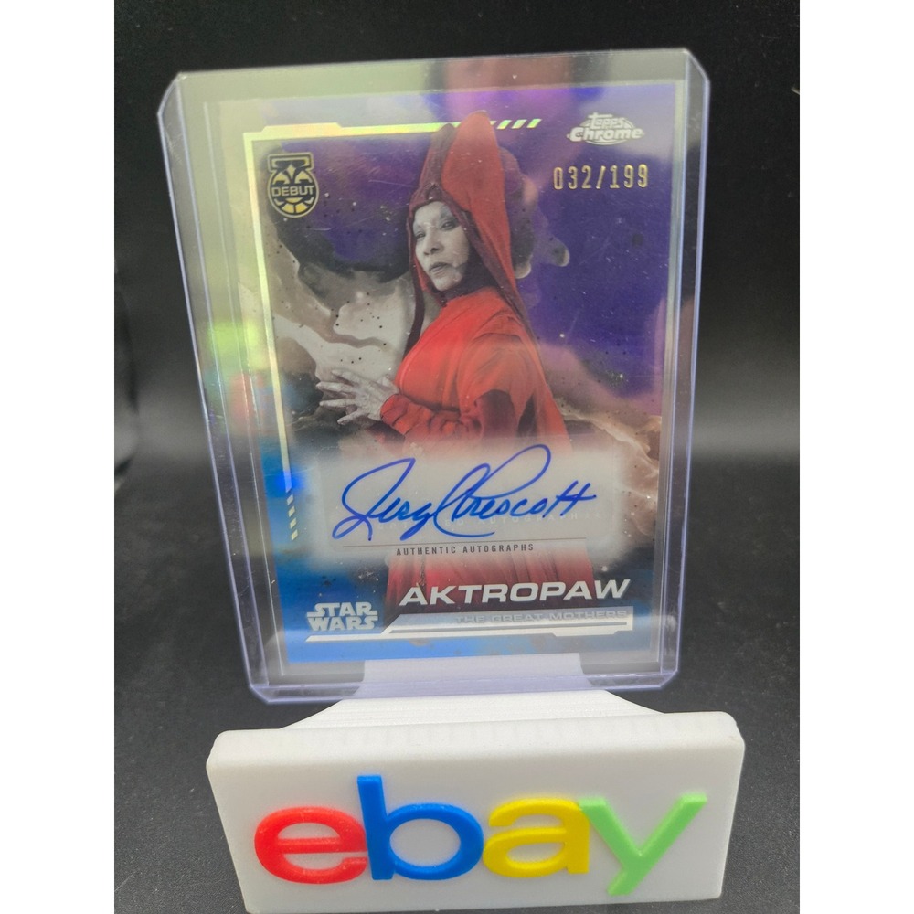 2024 Topps Chrome Star Wars Aktropaw Jeryl Prescott Auto /199 AU-JPG Ahsoka